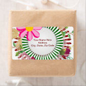 Green Floral Monogram Labels (Insitu)