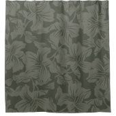 Green Floral seamless pattern backgroundabstract, Duschvorhang (Vorderseite)