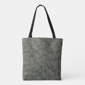 Green Floral seamless pattern backgroundabstract, Tasche (Rückseite)