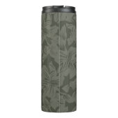 Green Floral seamless pattern backgroundabstract, Thermosbecher (Rückseite)