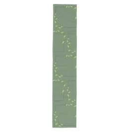 Green Floral Table Runner Mittelgroßer Tischläufer