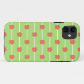Green Floral Tiles Case-Mate iPhone Hülle (Rückseite (Horizontal))