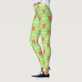 Green Floral Tiles Leggings (Links)
