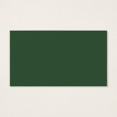 Green Floral Wedding Music Song Request Card G (Rückseite)