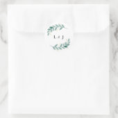 Green Floral Wedding Sticker (Tasche)