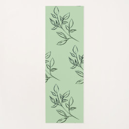 Green Floral Yoga Mat Yogamatte