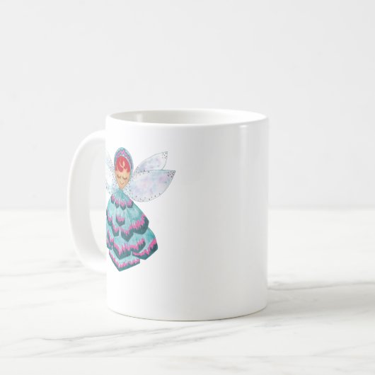 Green Floret Pixie-Tasse Kaffeetasse (Vorderseite Links)