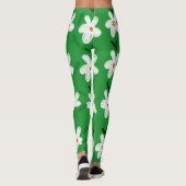 GREEN FLOWER SUMMER YOGA PANTS LEGGINGS (Rückseite)
