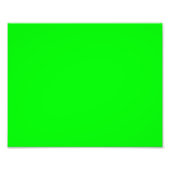 Green Fluo Neon Color Passen Sie das an! Fotodruck (Vorne)