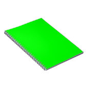 Green Fluo Neon Color Passen Sie das an! Notizblock (Rechte Seite)