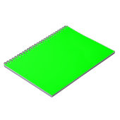Green Fluo Neon Color Passen Sie das an! Notizblock (Linke Seite)