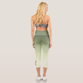 Green Flying Dragon Capri Leggings (Rückseite)
