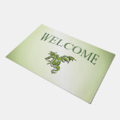 Green Flying Dragon Fußmatte (Schrägansicht)