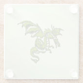 Green Flying Dragon Glasuntersetzer (Rückseite)