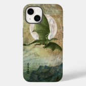 Green Flying Dragon Personalisiert Case-Mate iPhone Hülle (Rückseite)