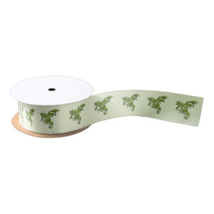 Green Flying Dragon Satinband