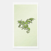 Green Flying Dragon Serviette (Vorderseite)