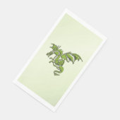 Green Flying Dragon Serviette (Ecke)