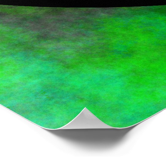 Green Fog Biogefährdung Symbol Poster (Ecke)
