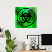 Green Fog Biogefährdung Symbol Poster (Heimbüro)