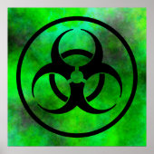 Green Fog Biogefährdung Symbol Poster (Vorne)