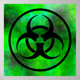 Green Fog Biogefährdung Symbol Poster