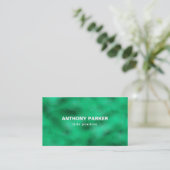Green Foil Business Card Visitenkarte (Stehend Vorderseite)