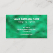 Green Foil Business Card Visitenkarte (Rückseite)