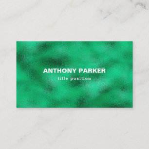 Green Foil Business Card Visitenkarte