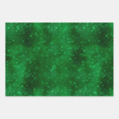 Green Foil Polka Dot Geschenkpapier Set (Vorderseite 2)