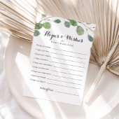 Green Foliage Babydusche - Hopplenkarte Postkarte