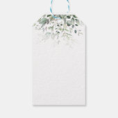 Green Foliage Bridesmaid Brief E Vielen Dank Geschenkanhänger (Rückseite)