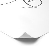 Green Foliage Cross Baby Taufplakat Poster (Ecke)