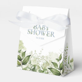 Green Foliage Dusty Blue Baby Duwer Fevor Box Geschenkschachtel