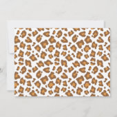 Green Foliage Greenerity Safari Animals Baby Dusch Einladung (Rückseite)