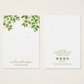 Green Foliage Jewelier Earring Display (Vorne & Hinten)
