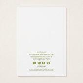 Green Foliage Jewelier Earring Display (Rückseite)