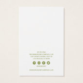 Green Foliage Juwelen Necklace Ohrringe (Rückseite)