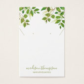 Green Foliage Juwelen Necklace Ohrringe (Vorderseite)