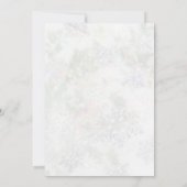 Green Foliage, Kardinal Bird Christmas Einladung (Rückseite)