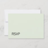 Green Foliage Nature Wedding RSVP Card Karte (Rückseite)