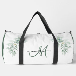Green Foliage Personalized Gym Duffel Bag Duffle Bag