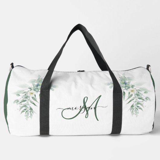 Green Foliage Personalized Gym Duffel Bag Duffle Bag (Vorderseite)
