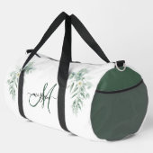 Green Foliage Personalized Gym Duffel Bag Duffle Bag (Rechte Ecke)