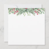 Green Foliage Red Berry Unser 1. Weihnachtsfest Fo (Rückseite)