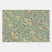 Green Foliage Vintag William Morris Geschenkpapier Set (Vorderseite 2)