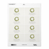 Green Foliage Winter Kreath Weihnachtsansprache (Vorne)