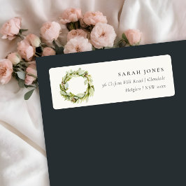 Green Foliage Winter Kreath Weihnachtsansprache