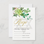 GREEN FOLIAGE WREATH STAR BAR BAT MITZVAH UAWG RSVP KARTE (Vorderseite)