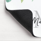 Green Folies für Monogramm Mousepad (Ecke)